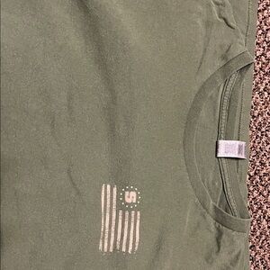 Gildan Army Green Graphic Tee
